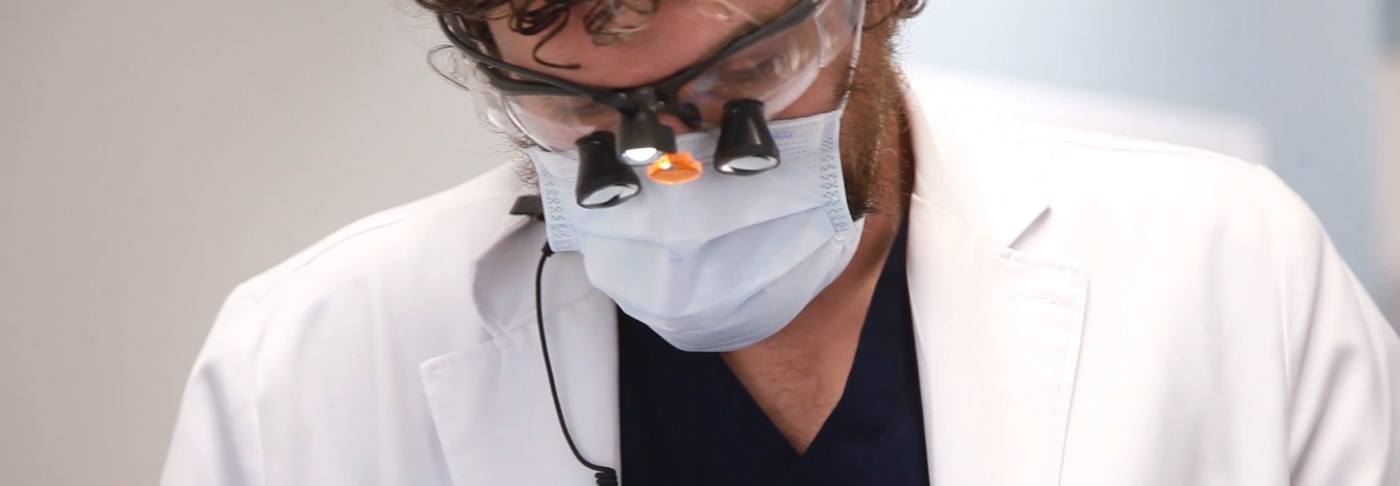 Port Orange Dentist Dr Sean Bannan working on patient